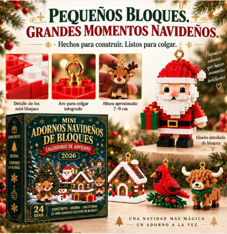 MerryBlocks™ – 24 Sorpresas que Decorarán tu Navidad